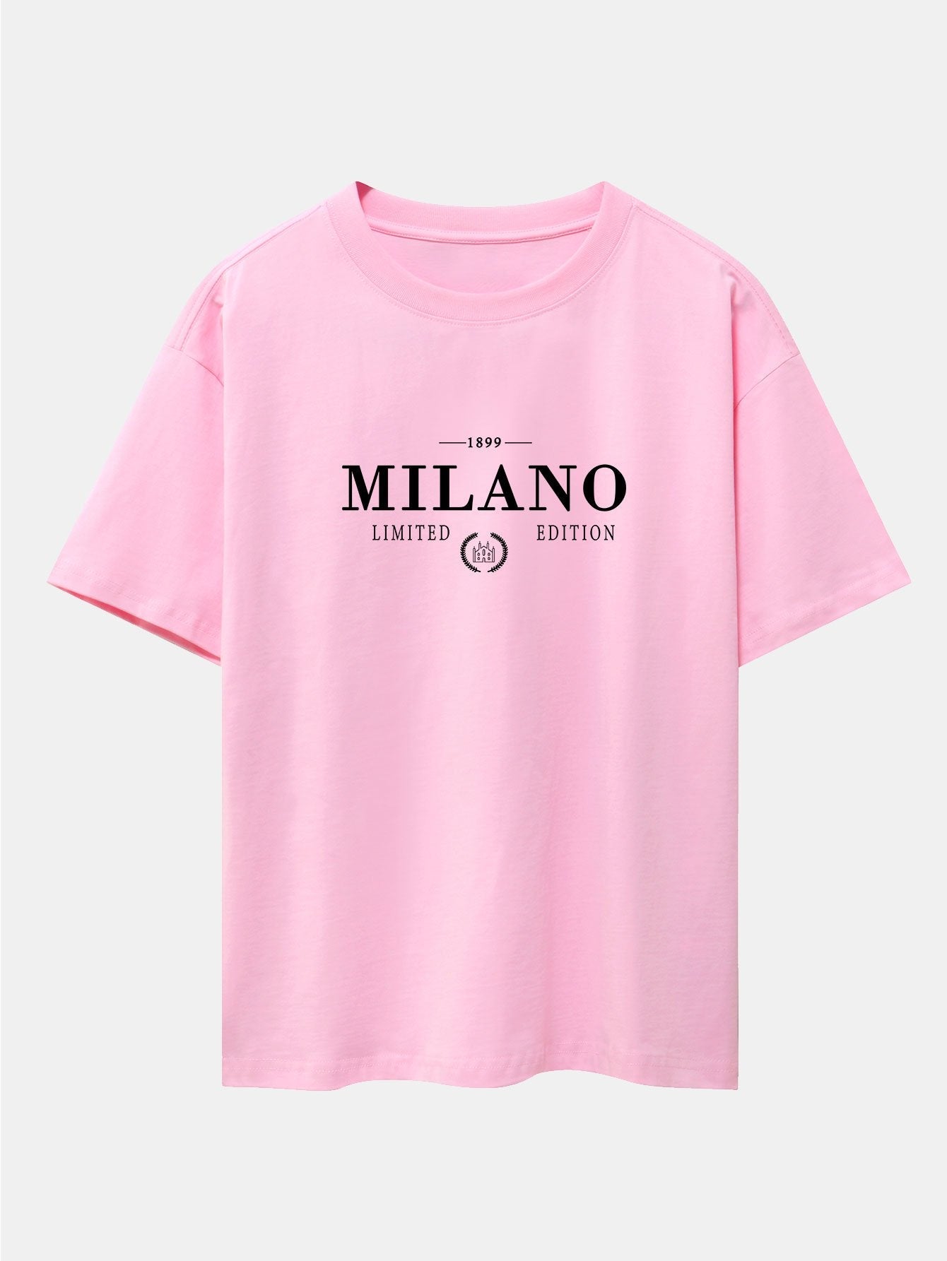 Milano Print Drop Shoulder Oversize T-Shirt