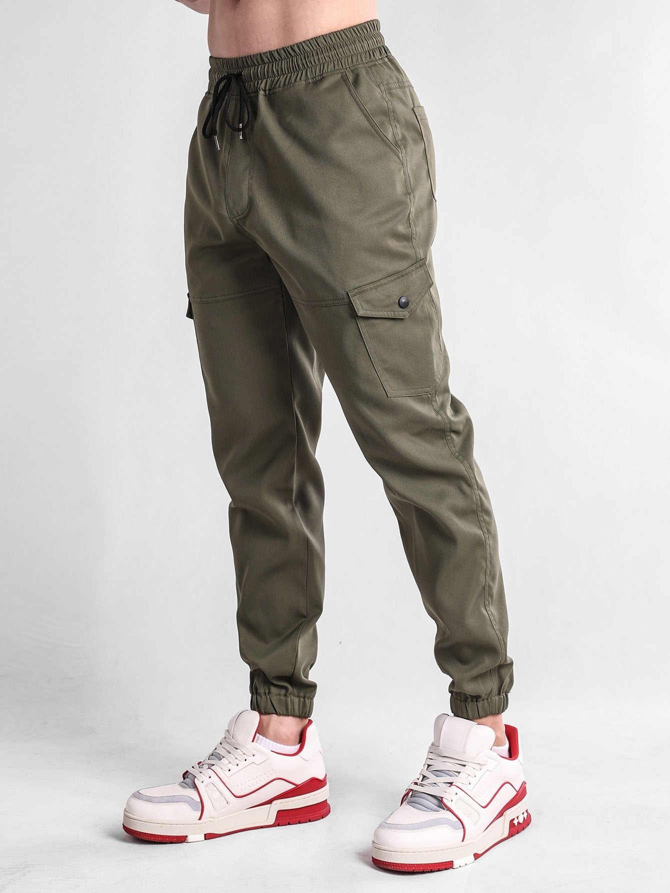 Chino Cargo Jogger Pants