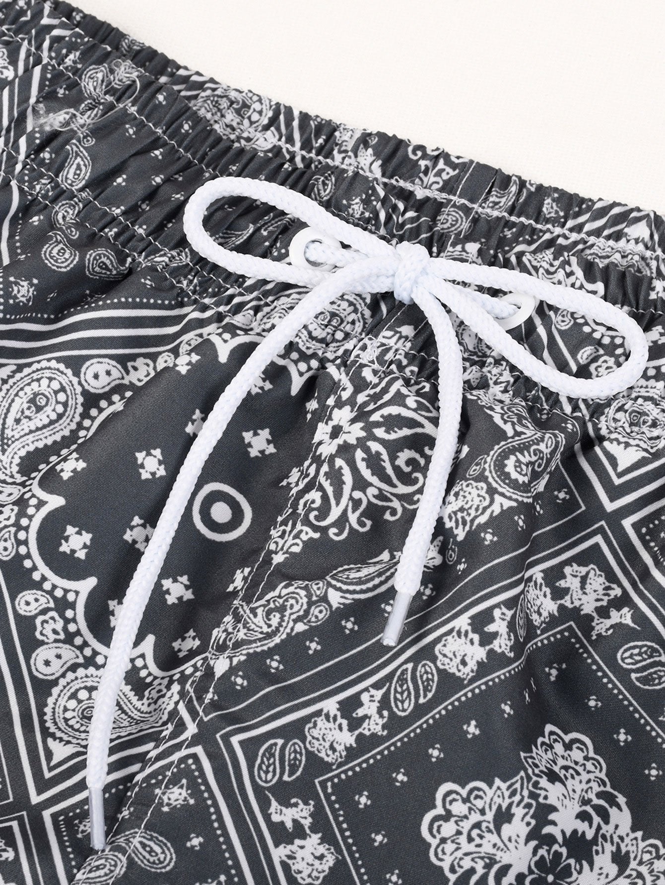 Paisley Bandana Print Swim Shorts