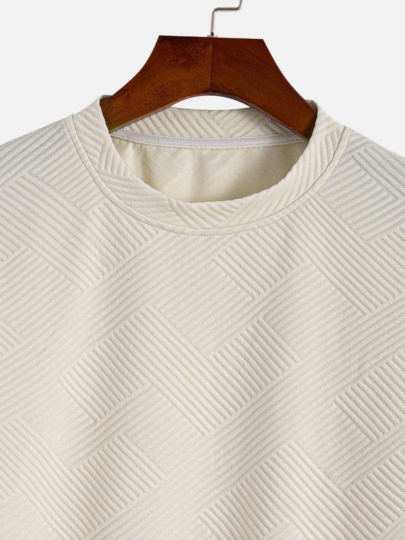 Oversize Stripe Jacquard T-Shirt