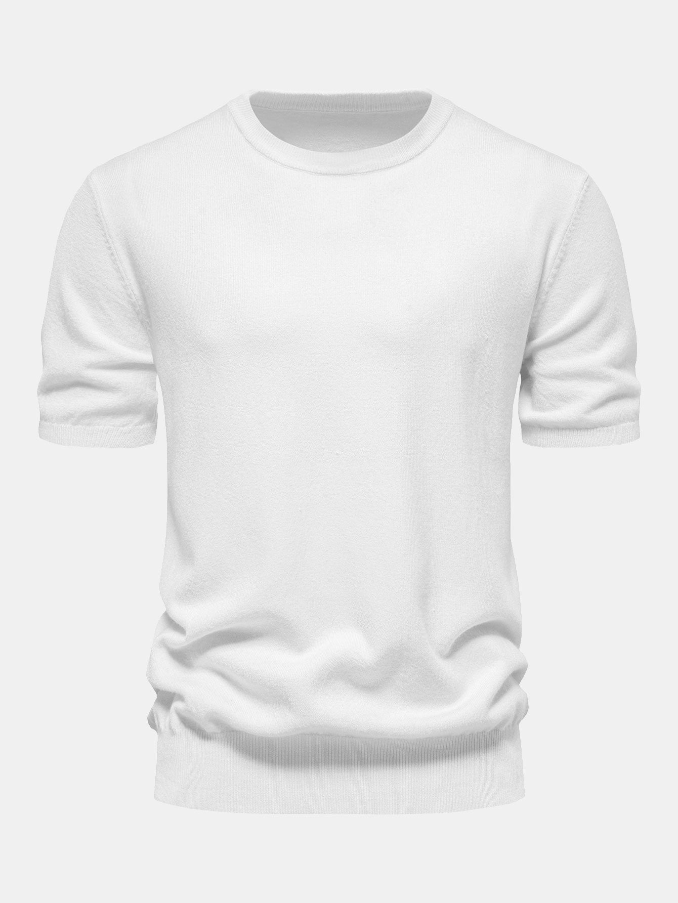 Knitted Crew Neck T-shirt