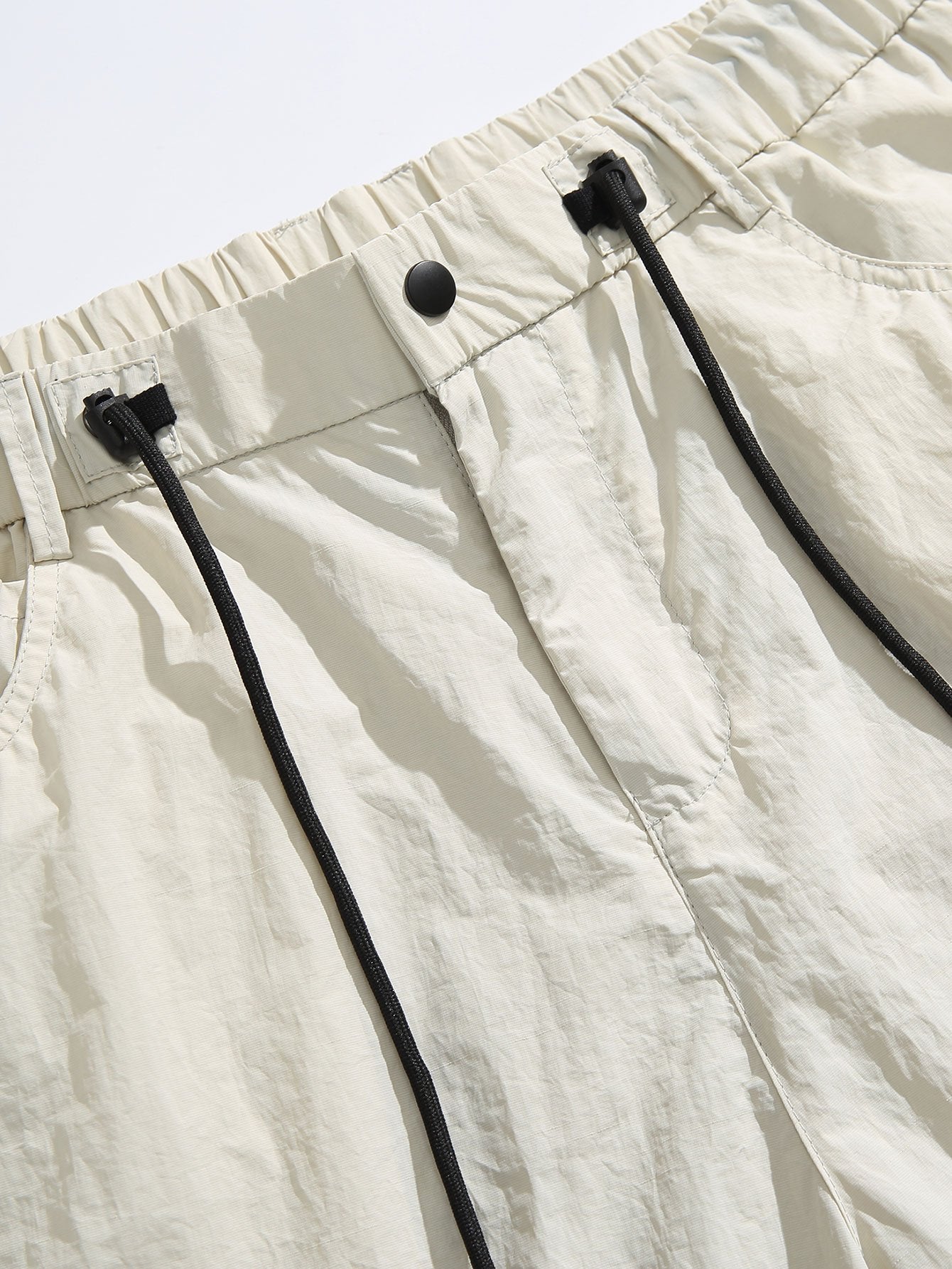 Elastic Waist Parachute Pants