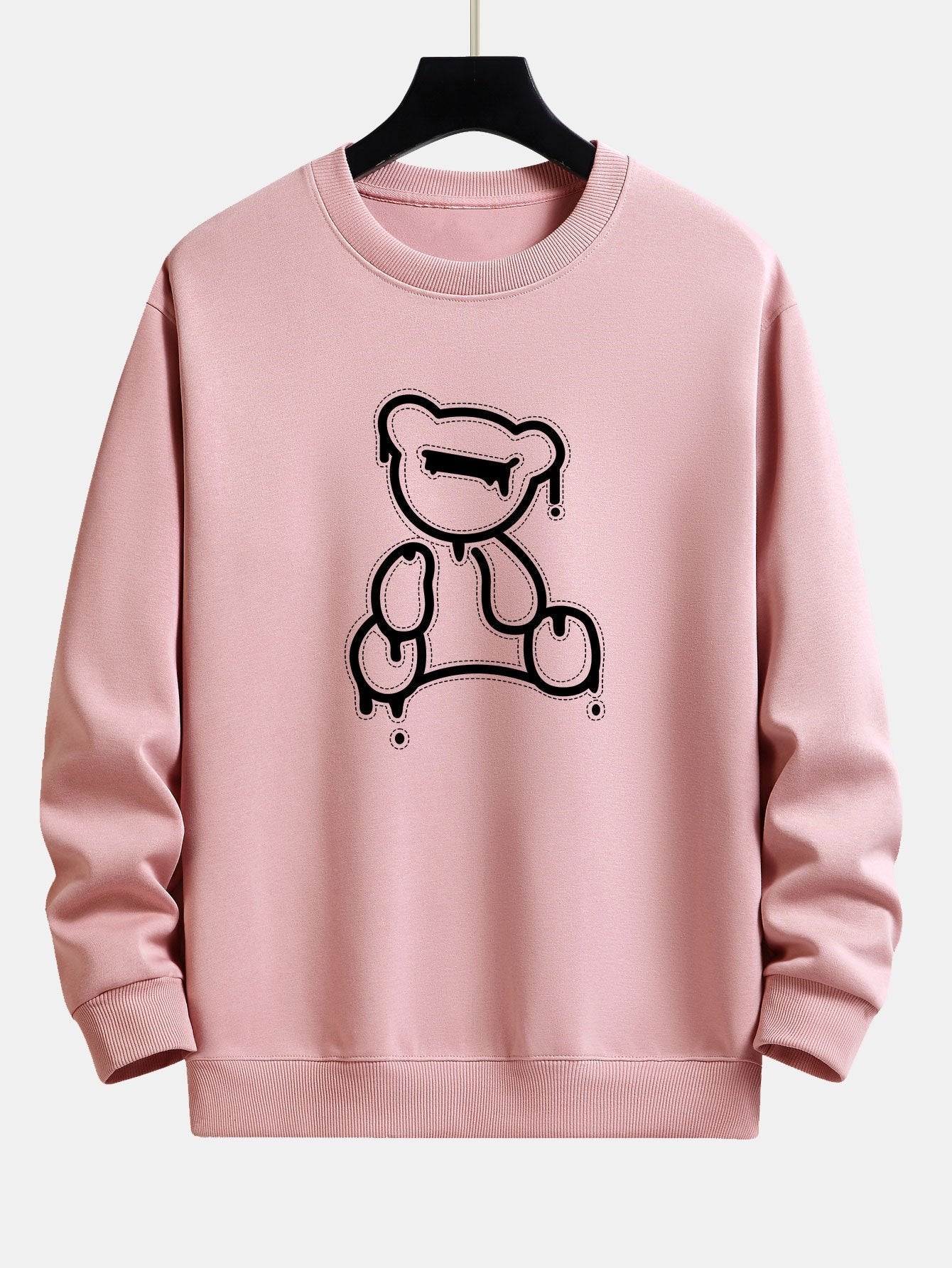 Line Bear Print Relax Fit Sweatshirt