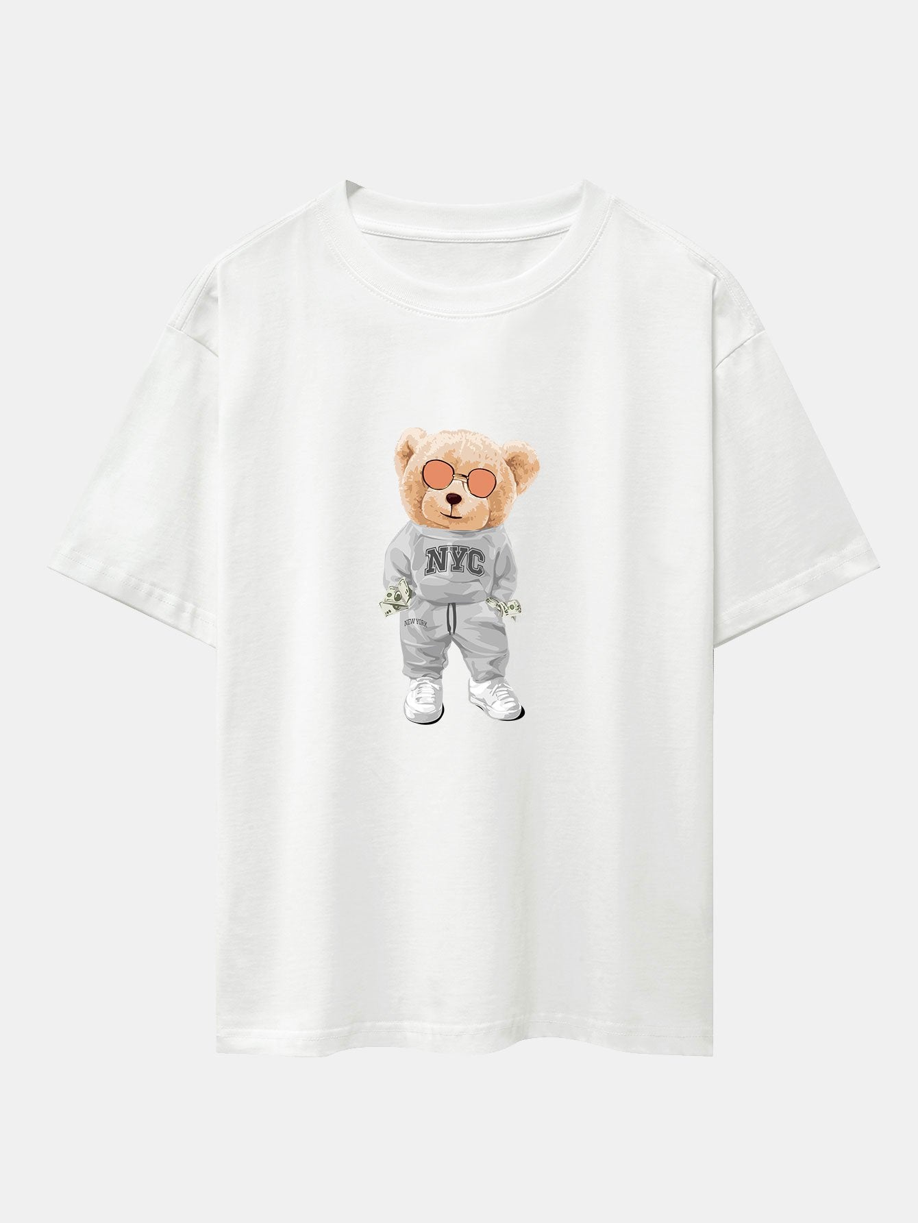 T-shirt oversize épais à imprimé Rich Bear