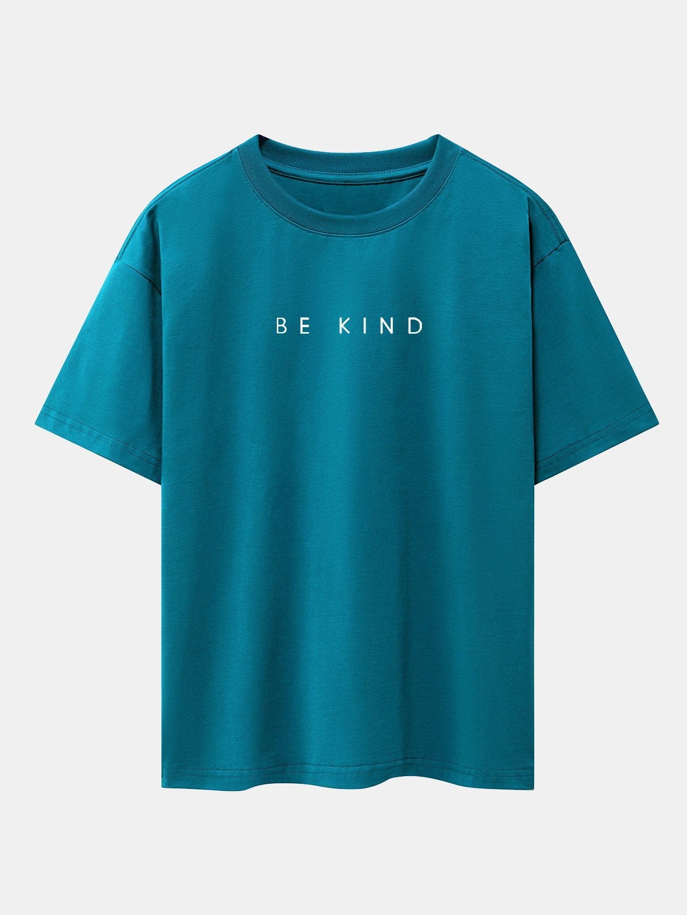 T-shirt oversize à épaules tombantes et slogan Be Kind imprimé