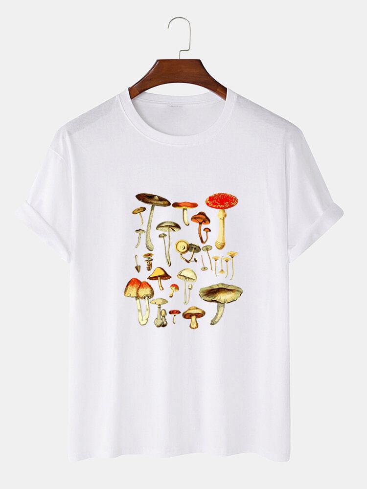 Mushroom Print T-Shirt