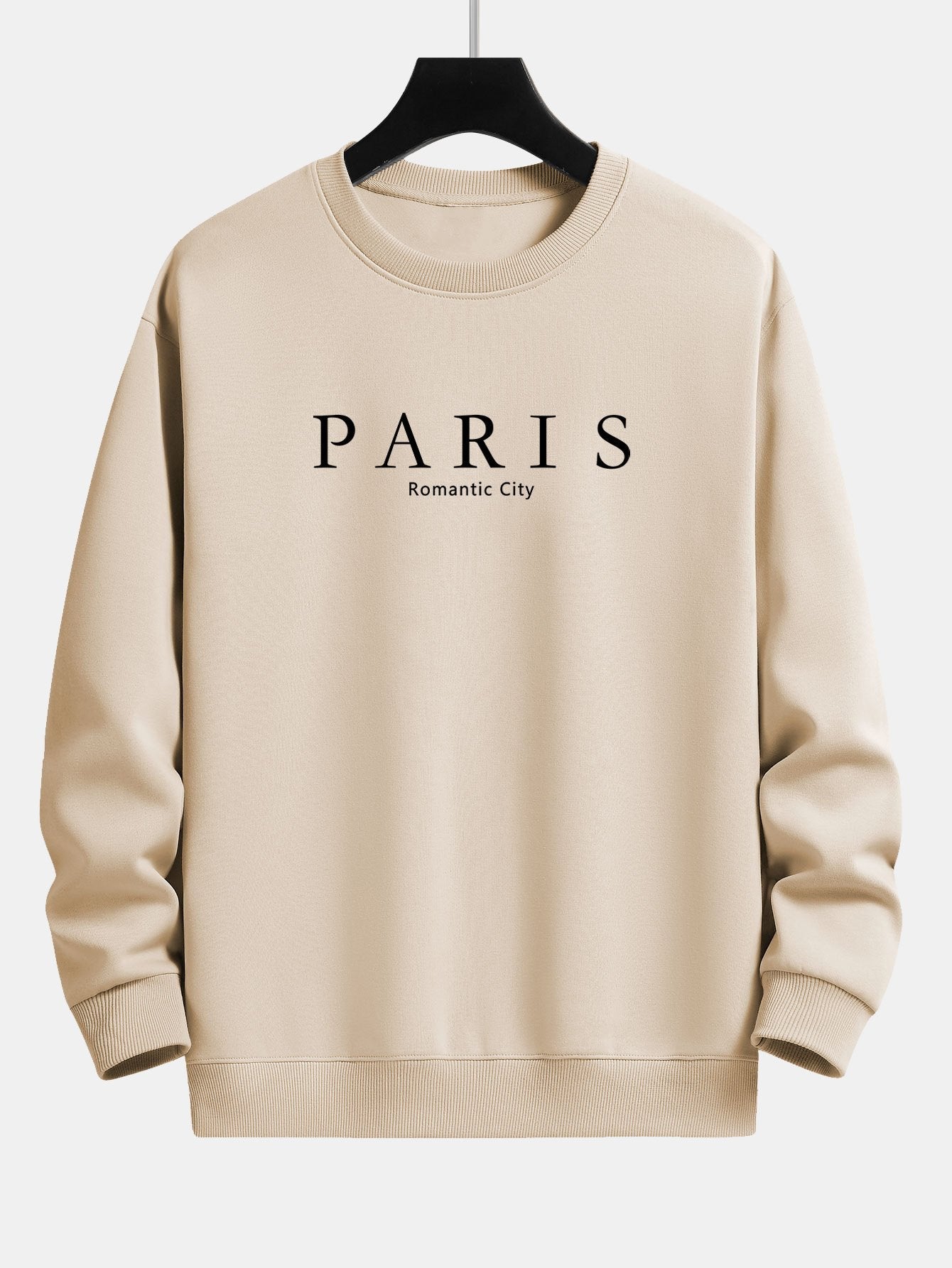 Paris Slogan Print Relax Fit Sweatshirt