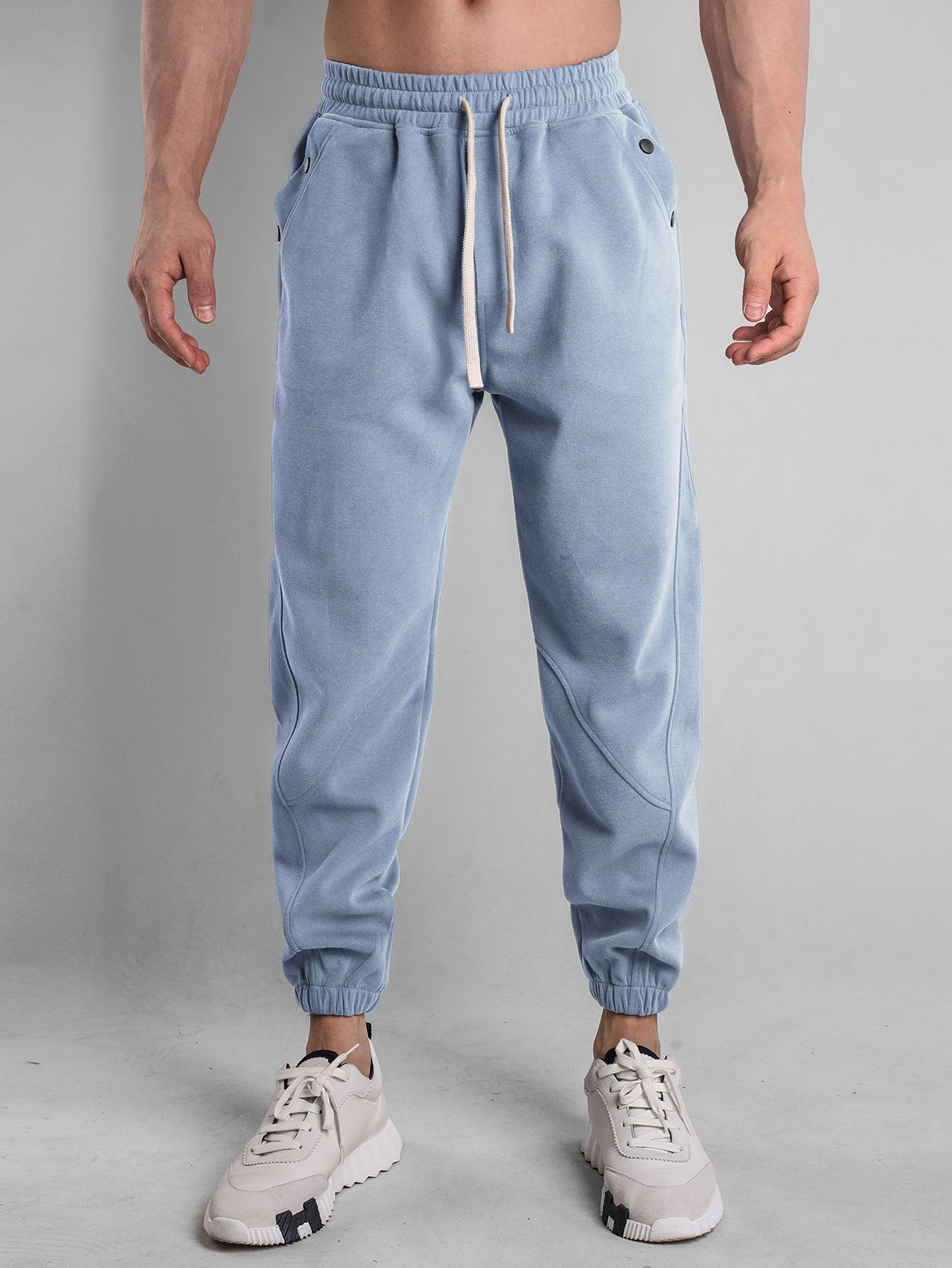 Button Pocket Jogger Pants