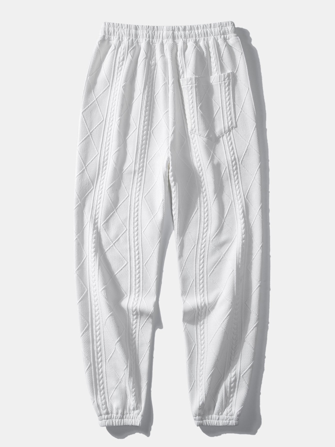 Geometric Jacquard Jogger Pants