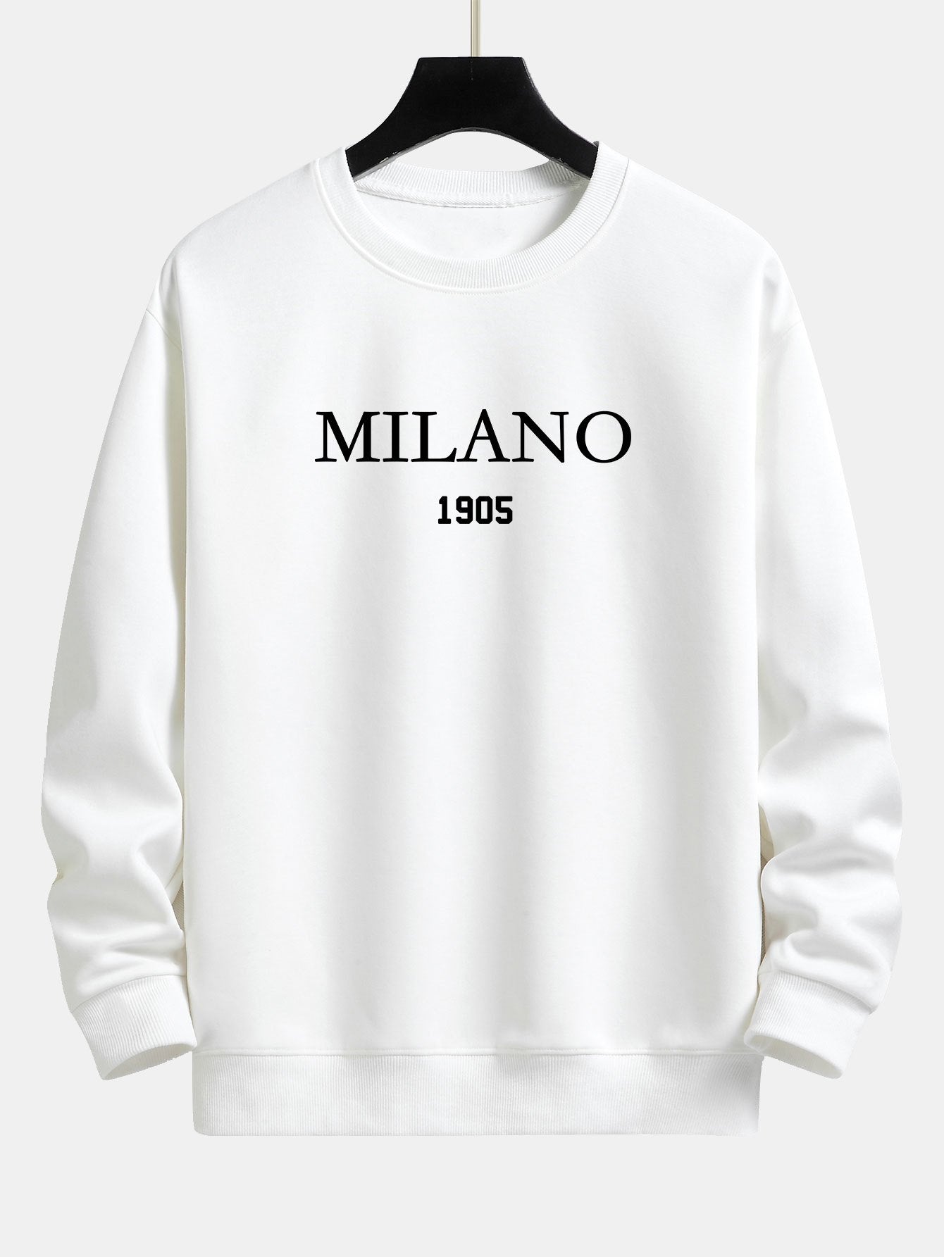 Sweat-shirt coupe décontractée à imprimé Milano