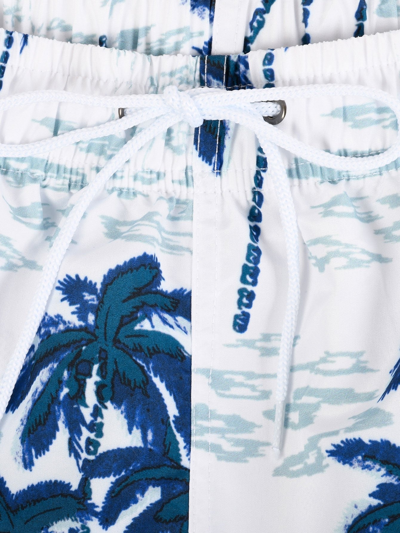 Tropical Plant Print Swim Shorts