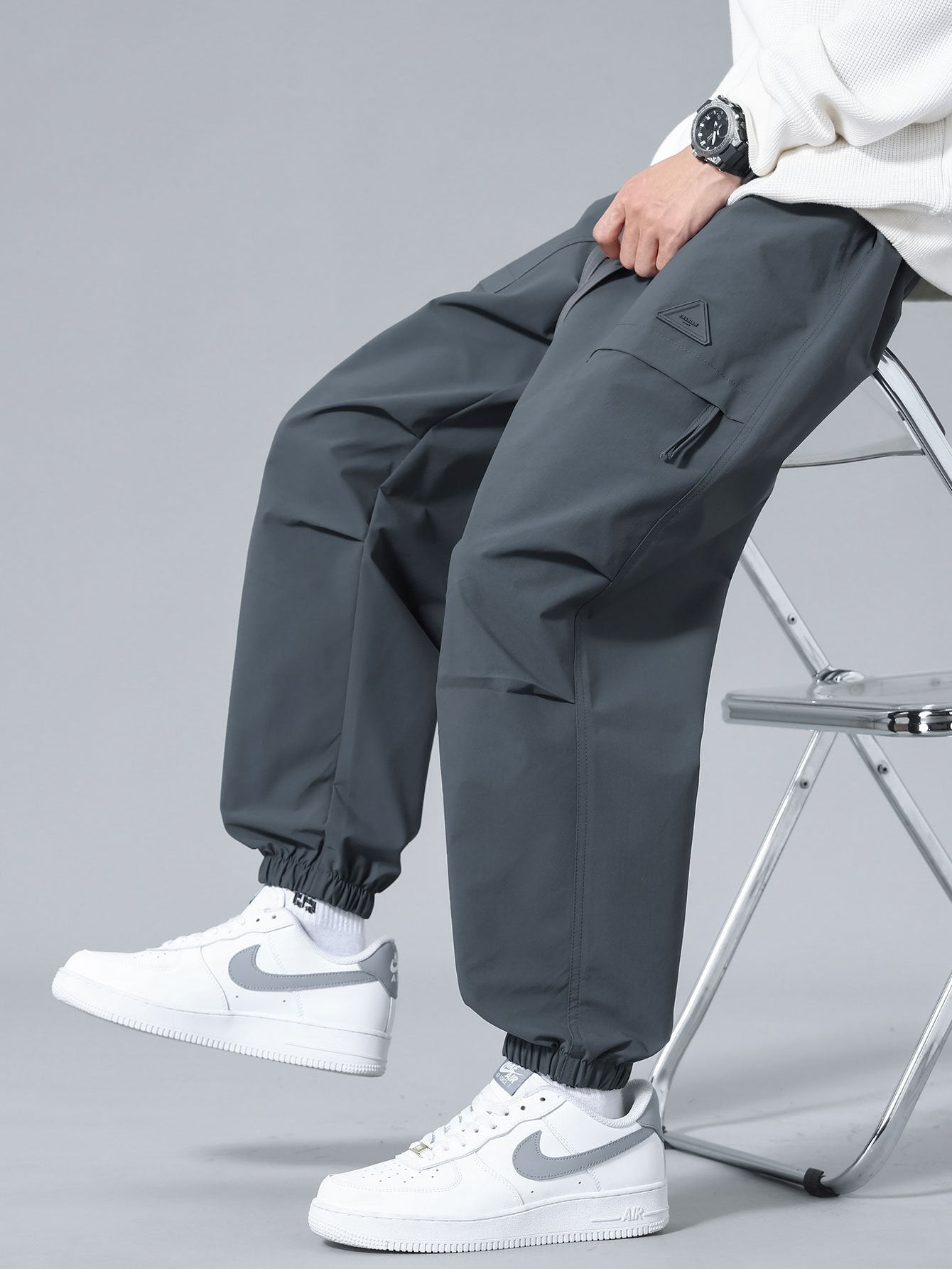 Pantalon de jogging à cordon de serrage