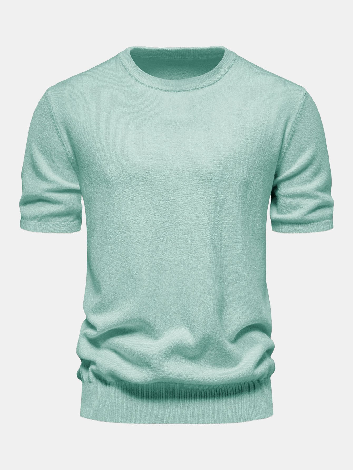 Knitted Crew Neck T-shirt