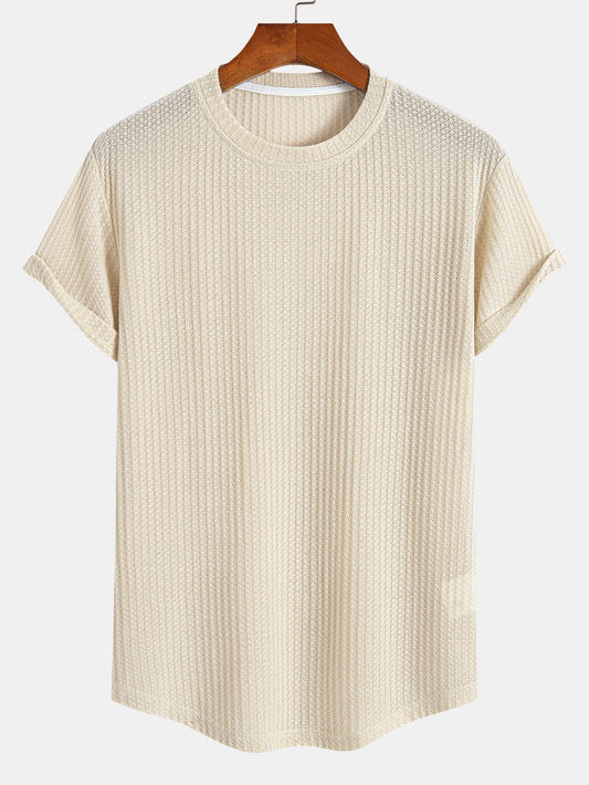 Waffle Arc Hem T-Shirt