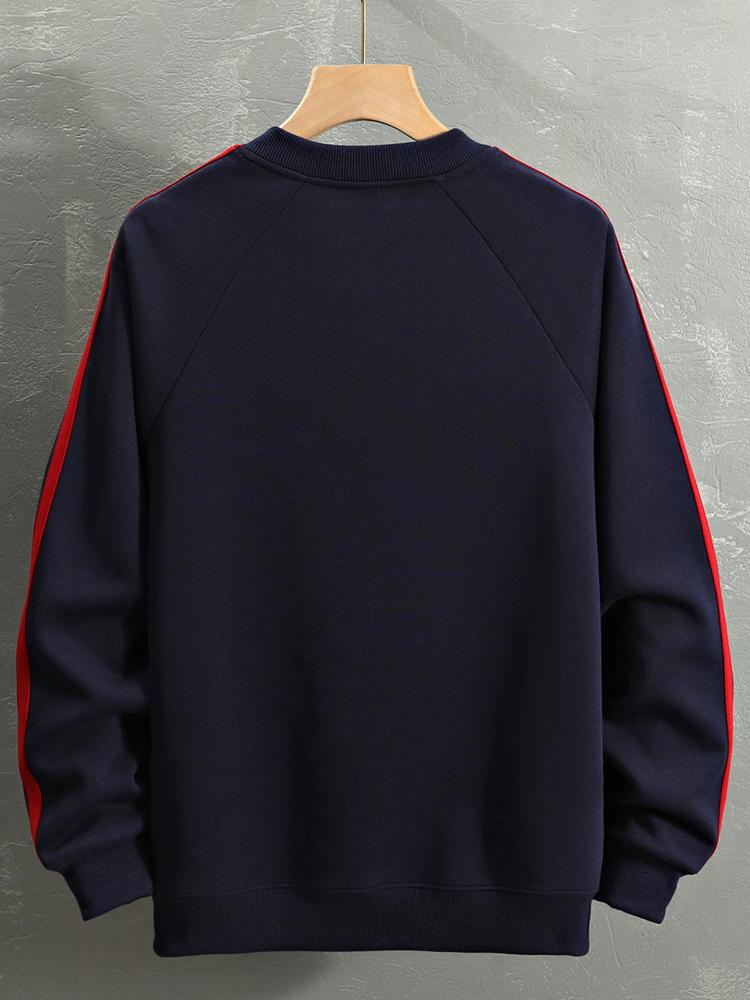 Sweat-shirt oversize color block à slogan Racing