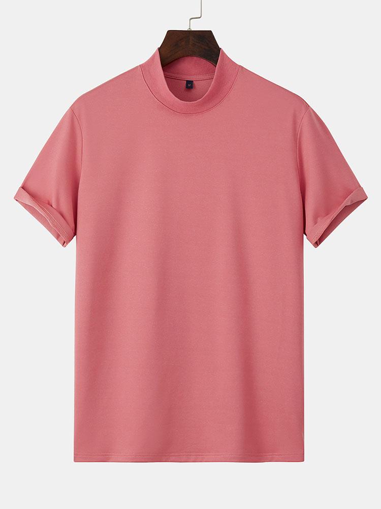 Short Sleeve Mock Neck T-Shirt