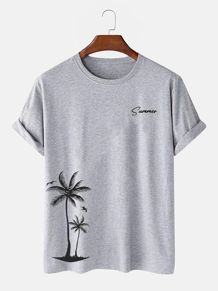 Summer Palm Tree Print T-Shirt