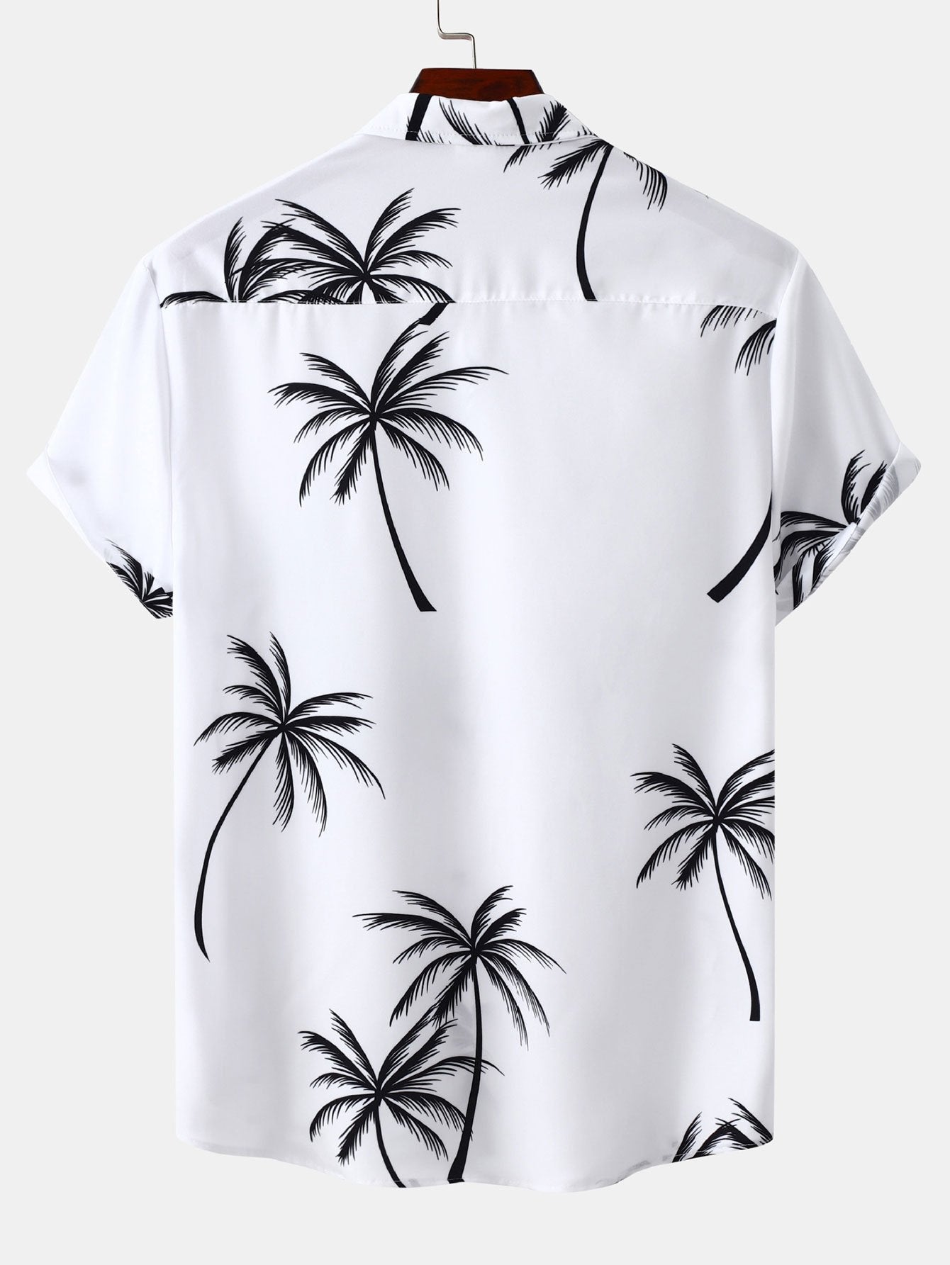 Chemise boutonnée à imprimé feuilles tropicales