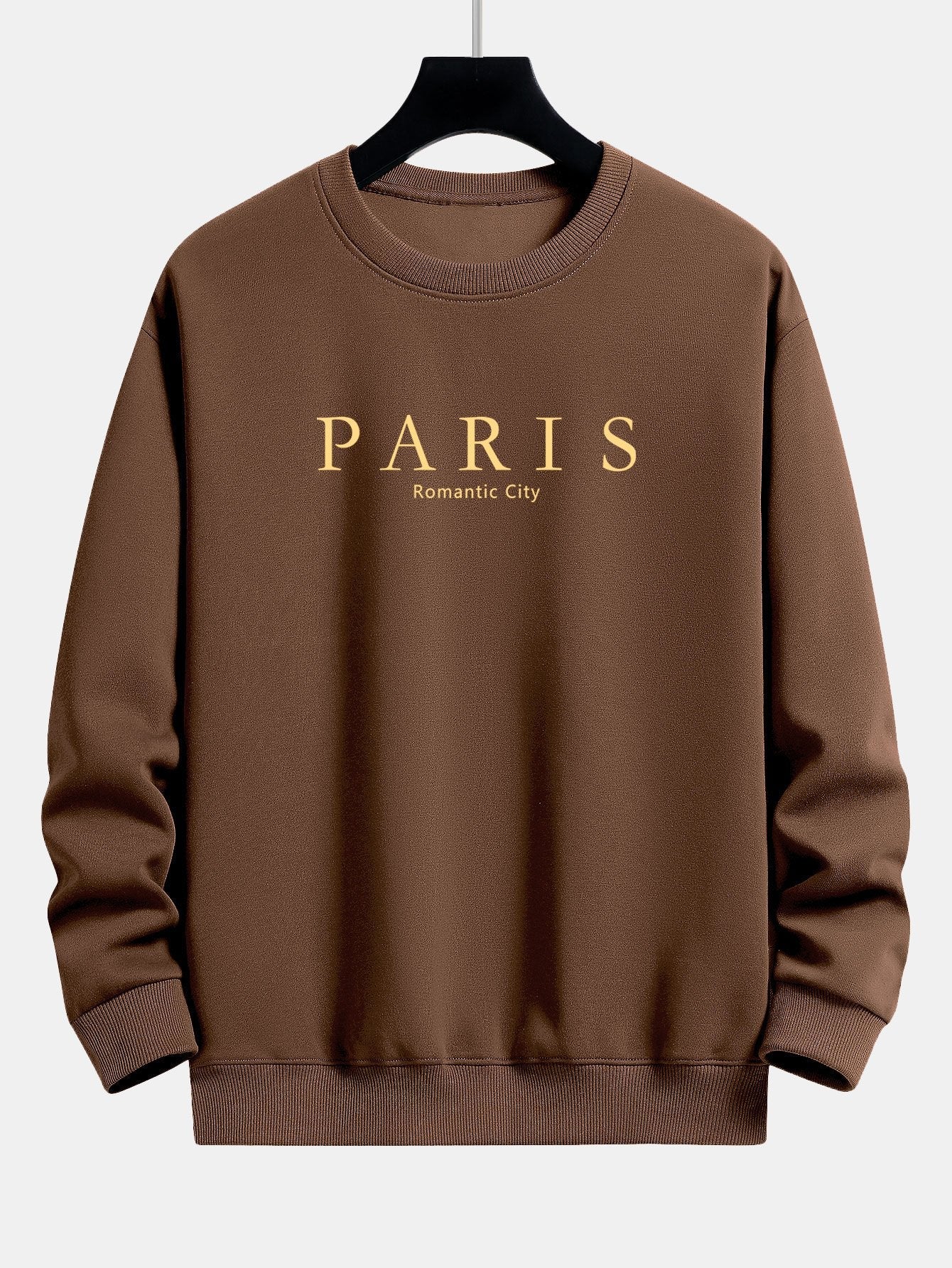 Paris Slogan Print Relax Fit Sweatshirt