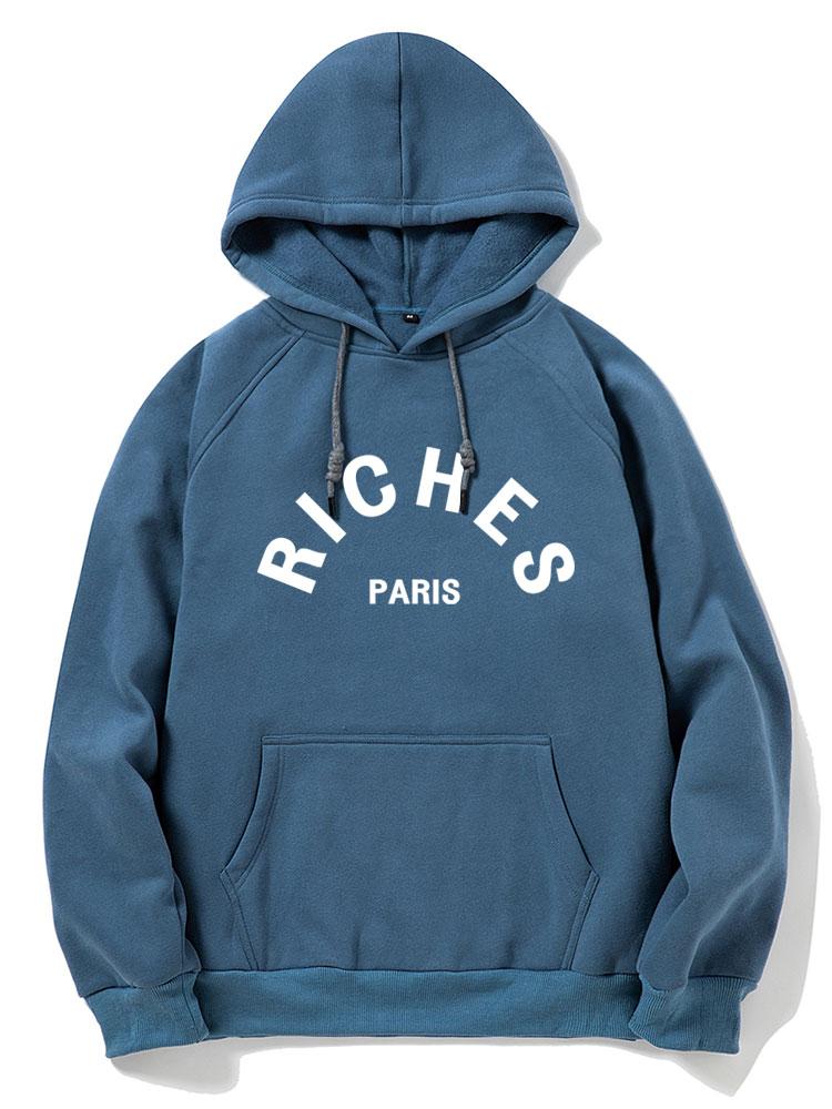 Sweat à capuche imprimé Rich Paris