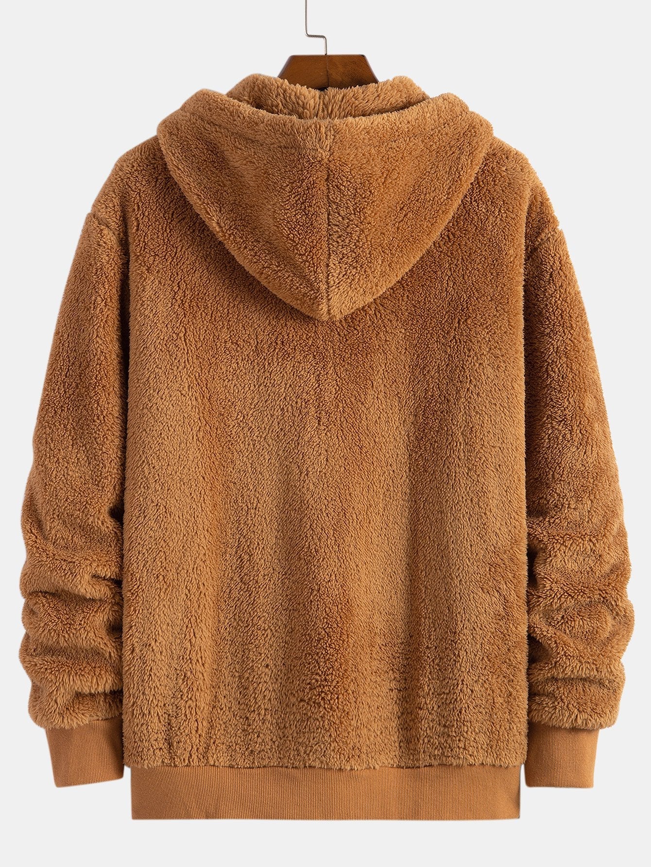 Manteau à capuche zippé Basic Teddy