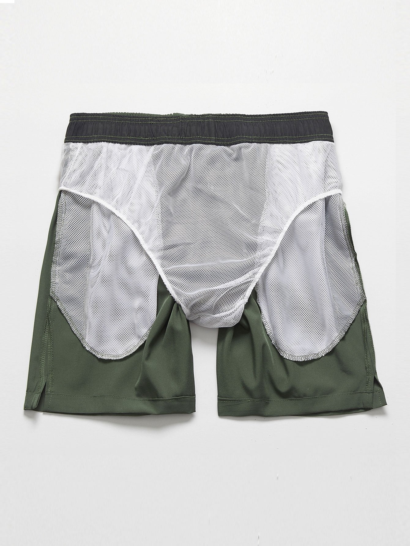 Zip Pocket Stretch Swim Shorts