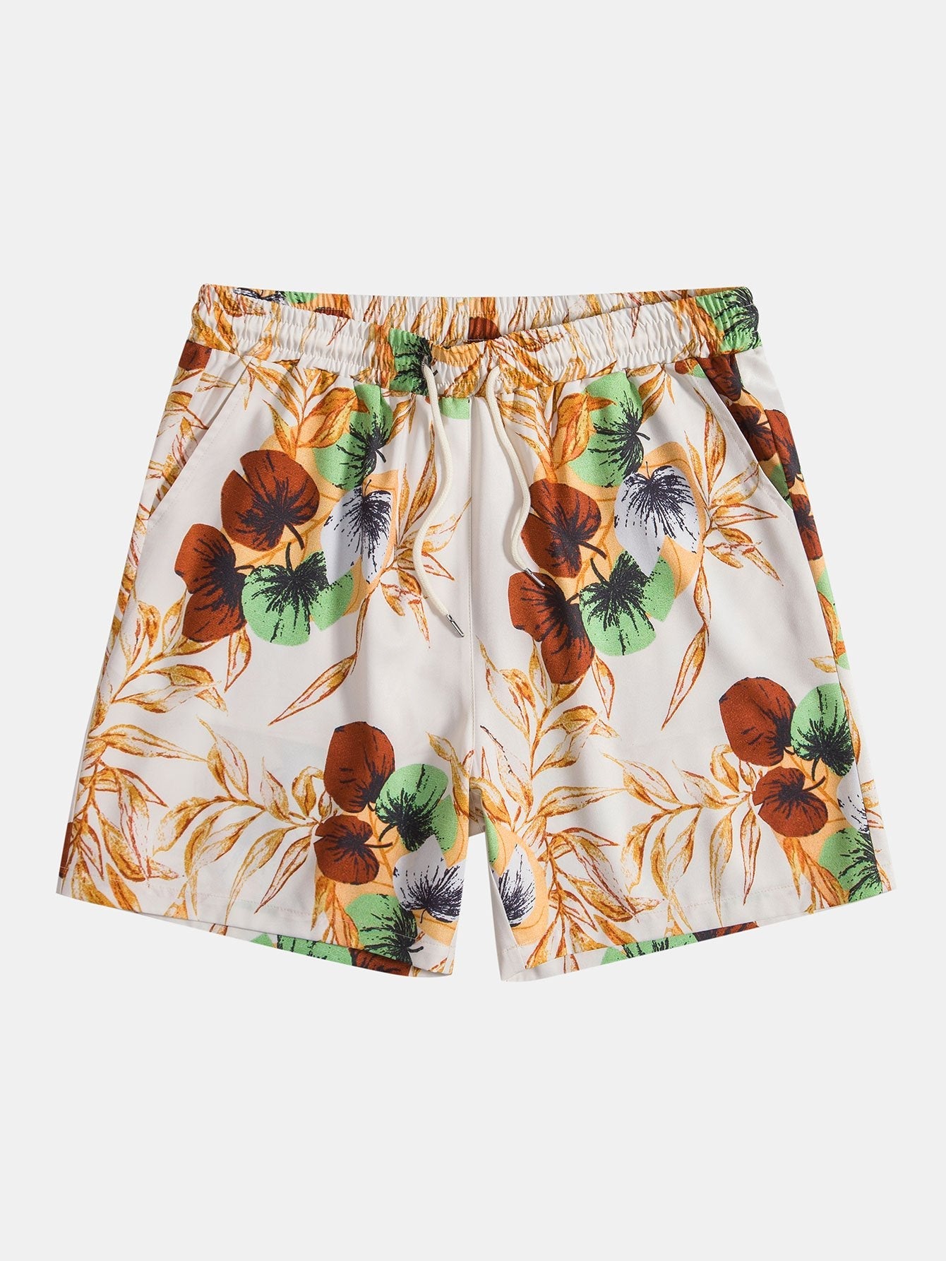 Short à imprimé tropical