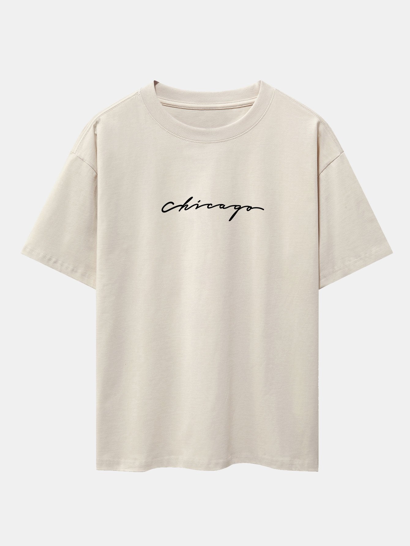 Chicago Print Heavy Weight Oversize T-Shirt