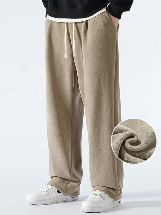 Polar Fleece Loose Fit Straight Leg Pants