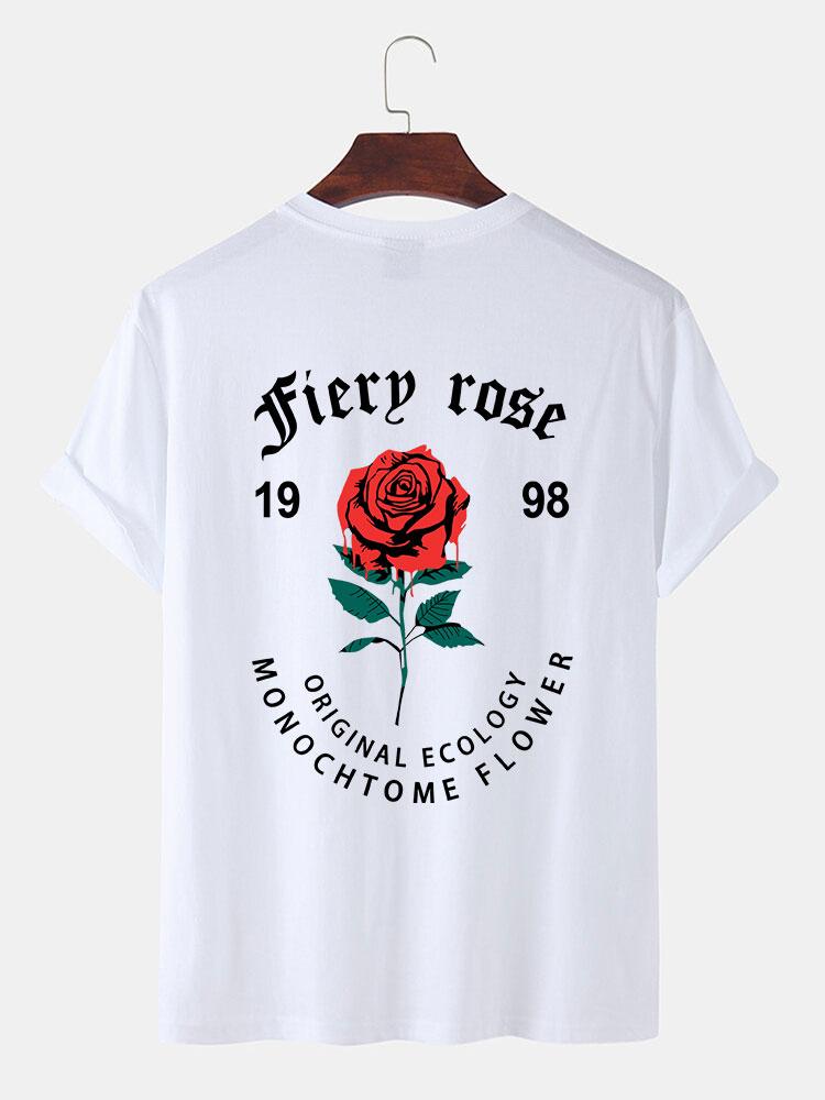 T-shirt imprimé à slogan Dissolving Rose