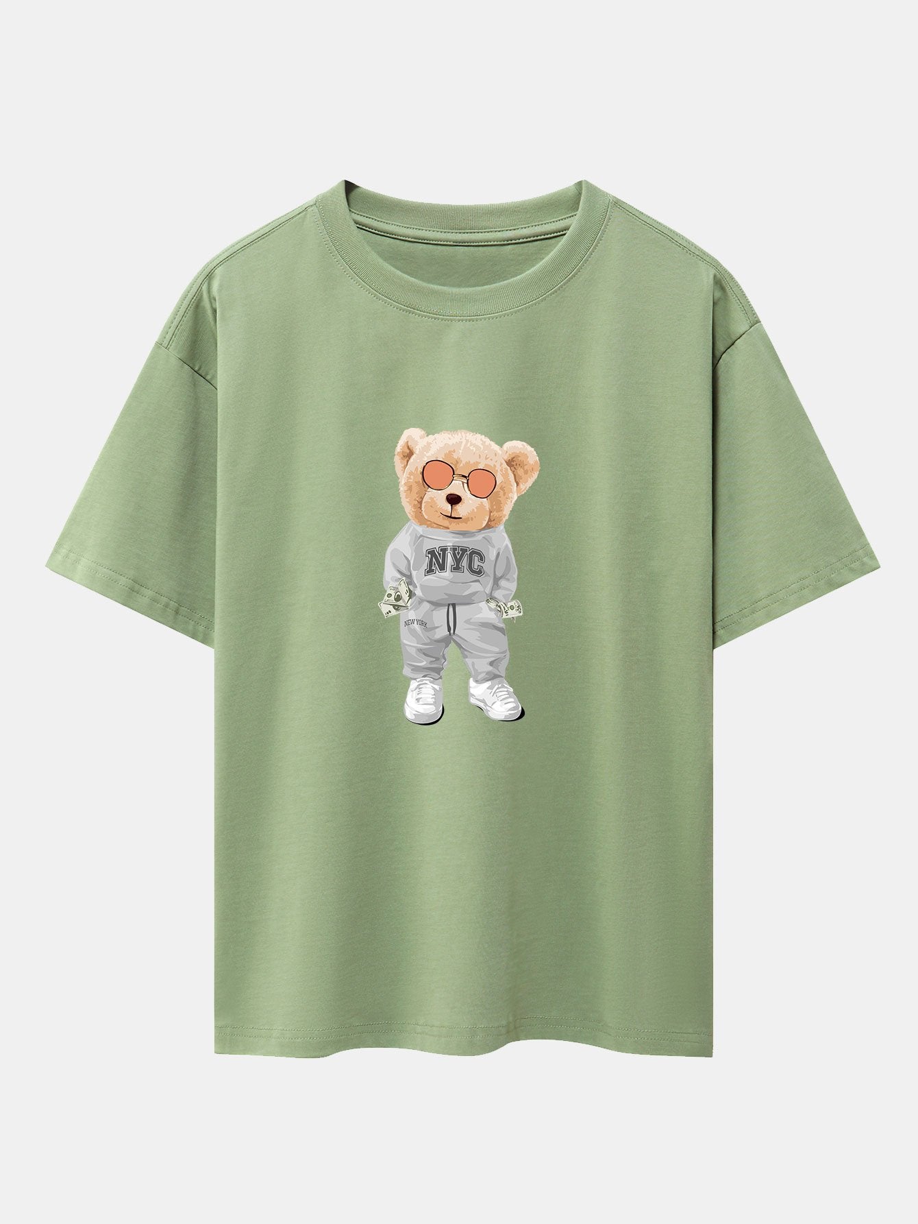 T-shirt oversize épais à imprimé Rich Bear