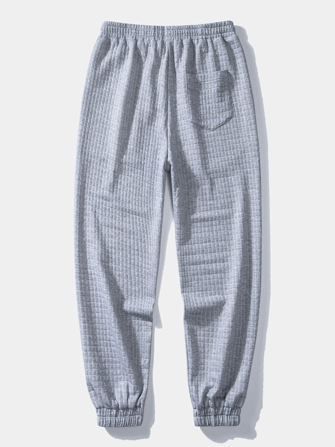 Drawstring Waffle Jogger Pants