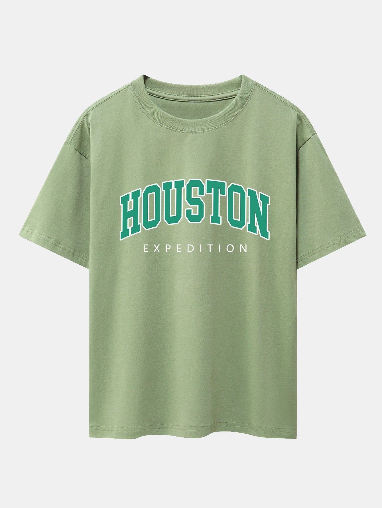 Houston Print Drop Shoulder Oversize T-Shirt