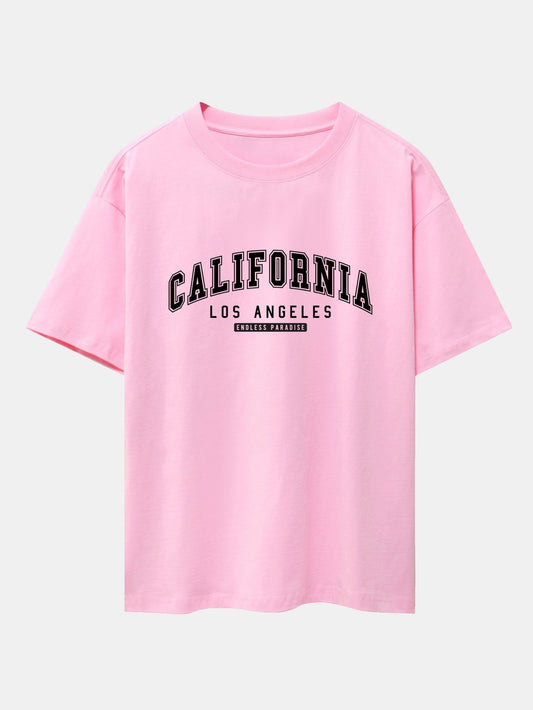 T-shirt oversize épais à imprimé californien