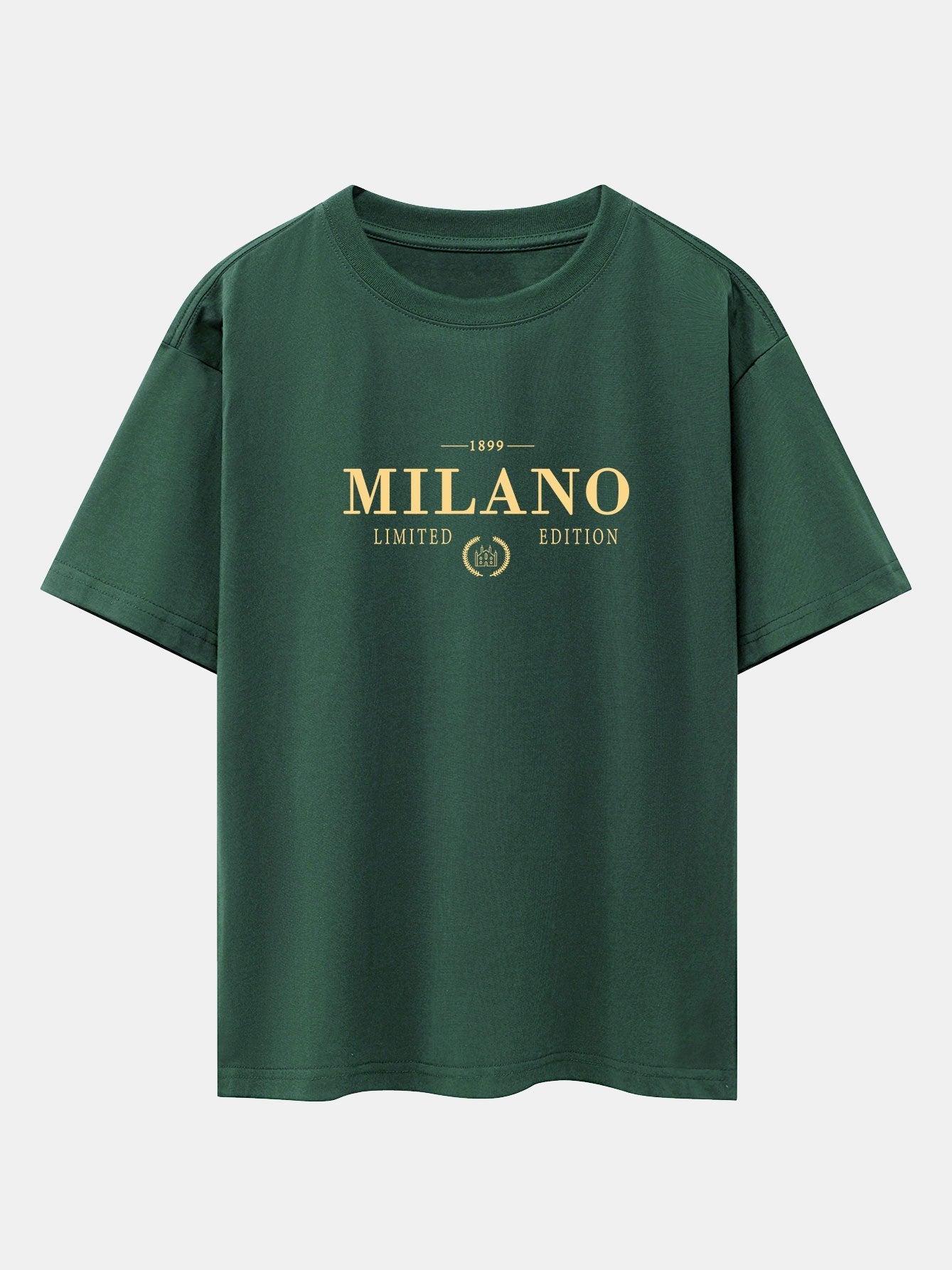 Milano Print Drop Shoulder Oversize T-Shirt