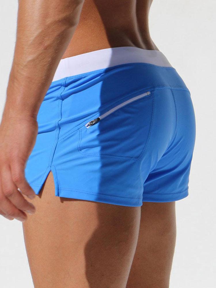 Swim Trunks With Back Zip Pocket