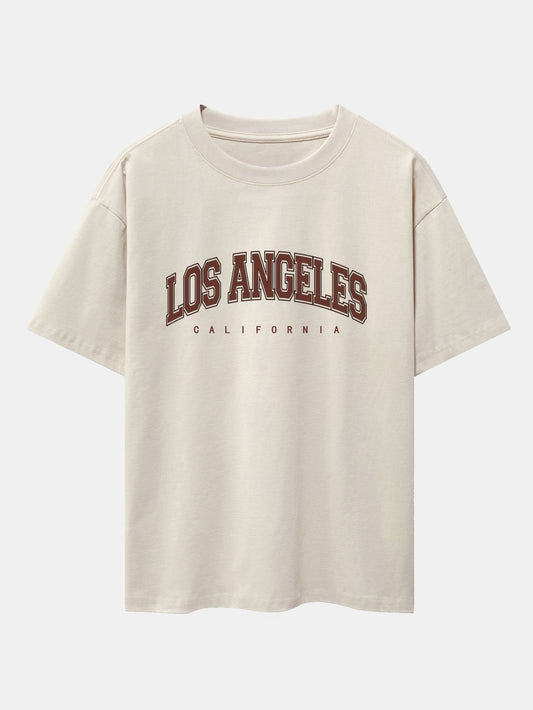 Los Angeles Print Heavy Weight Oversize T-Shirt