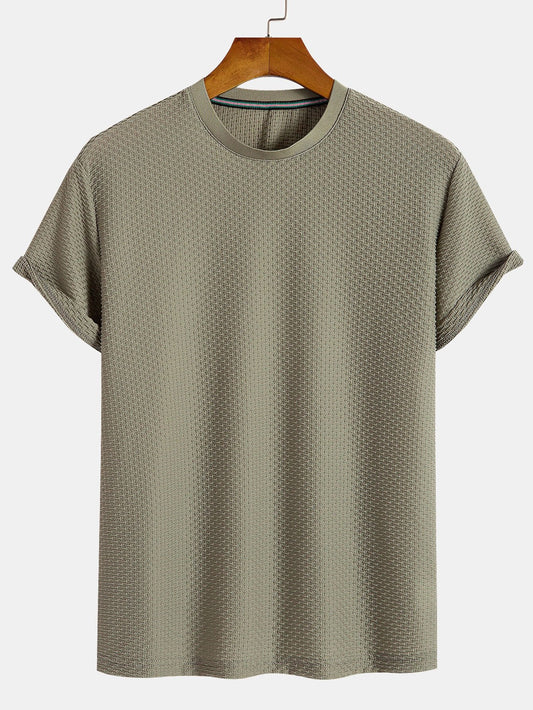 Short Sleeve Textured T-Shirt