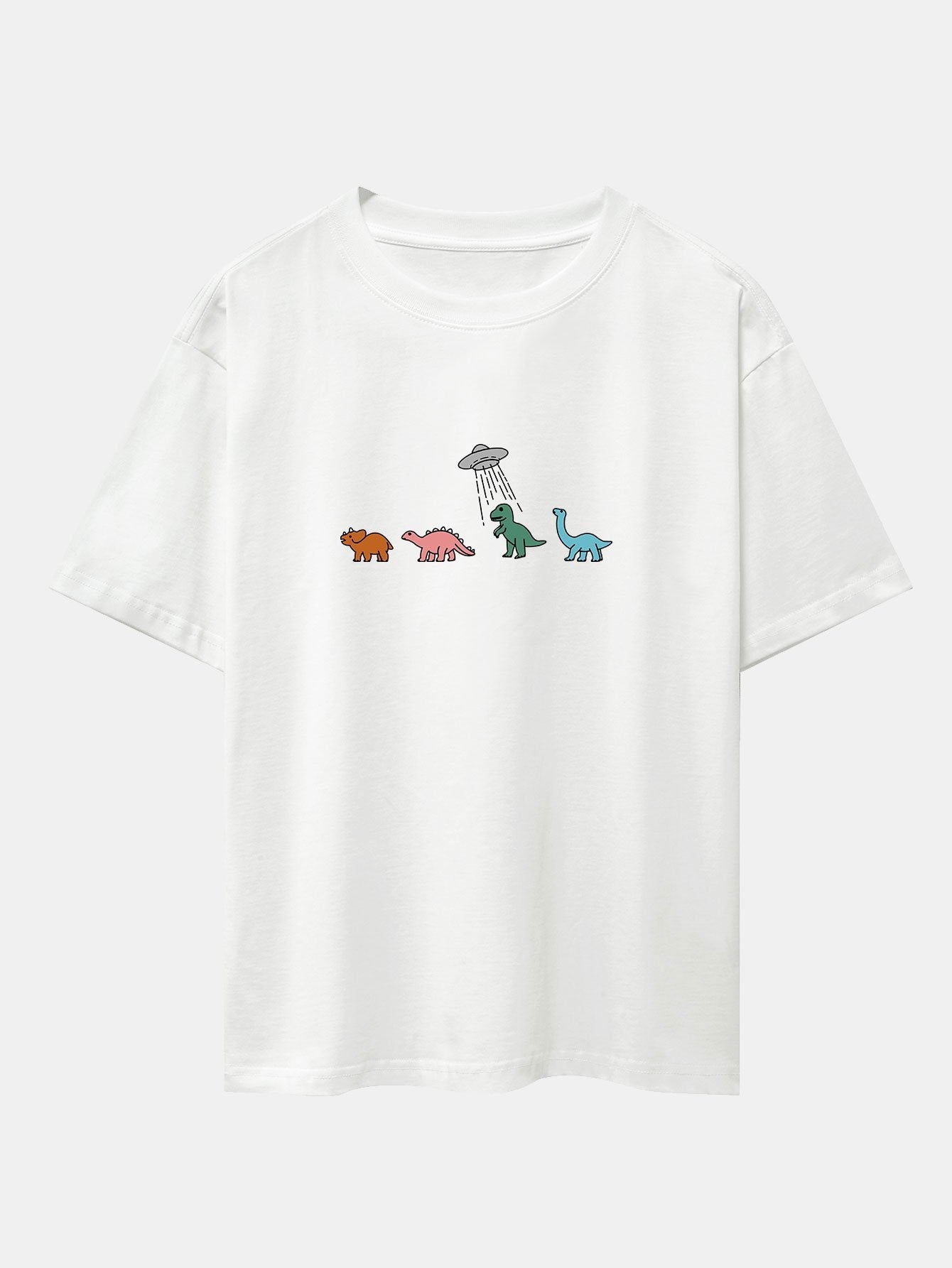 Cartoon Dinosaur Print Heavy Weight Oversize T-Shirt