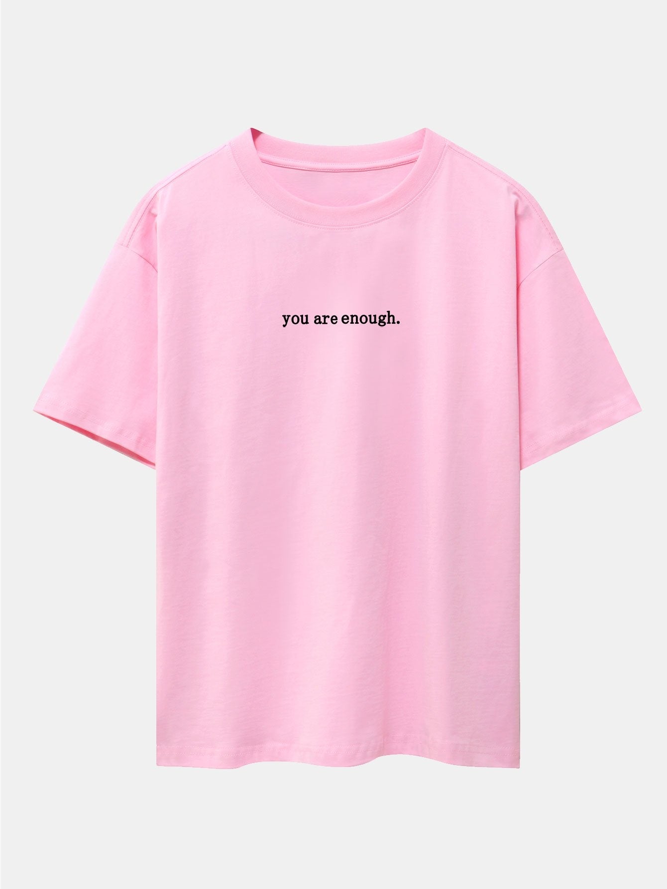 T-shirt oversize à épaules tombantes et slogan imprimé au dos 