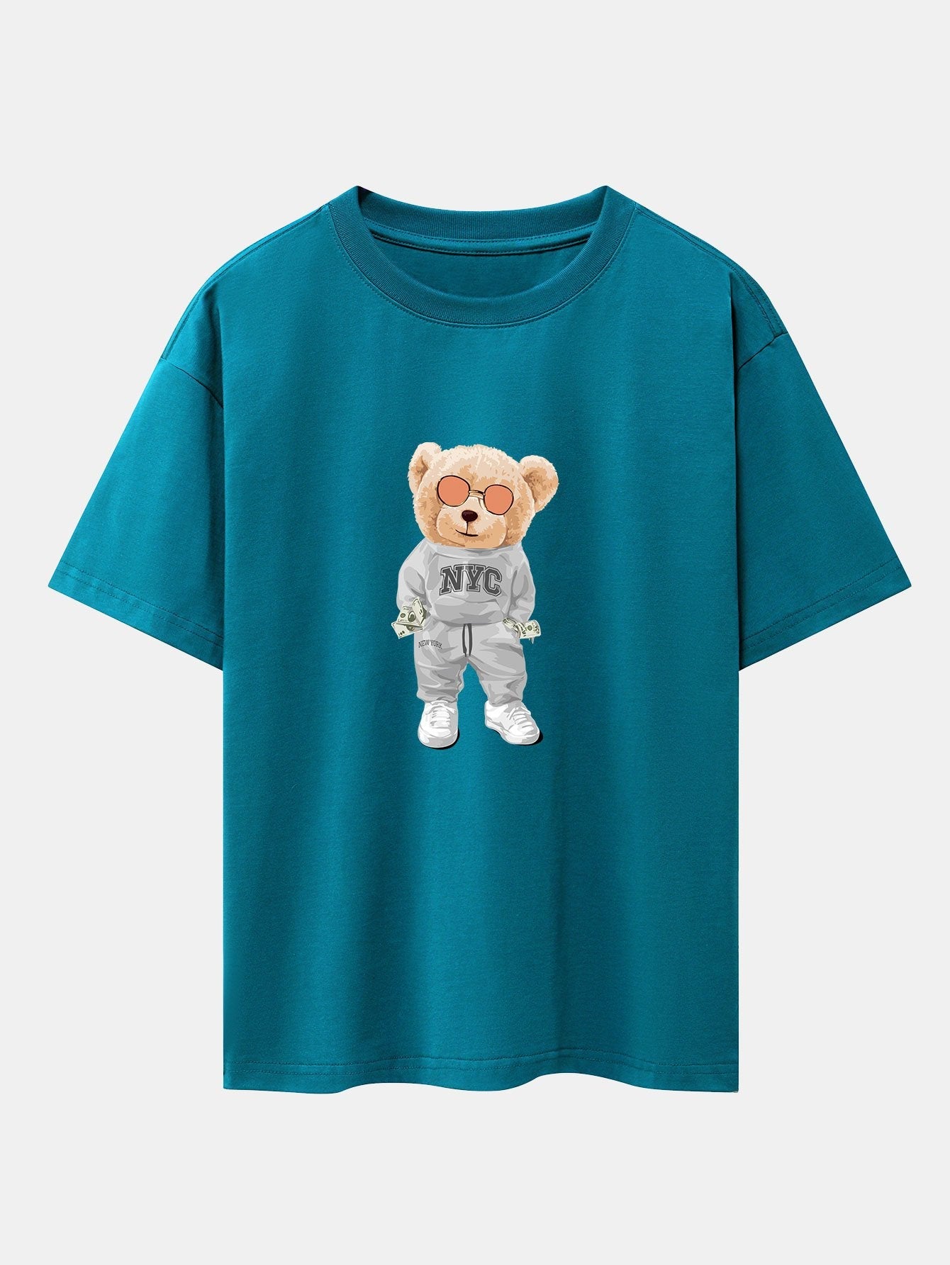 T-shirt oversize épais à imprimé Rich Bear