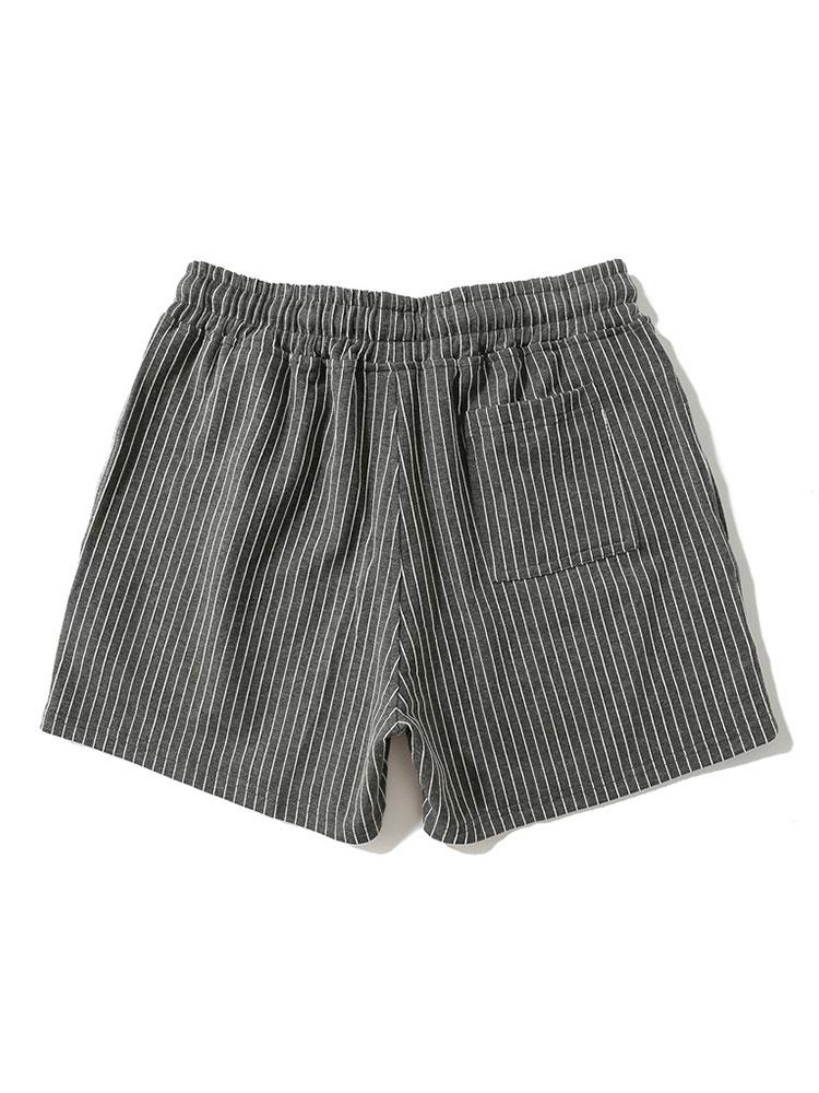 Short 3" en jersey rayé