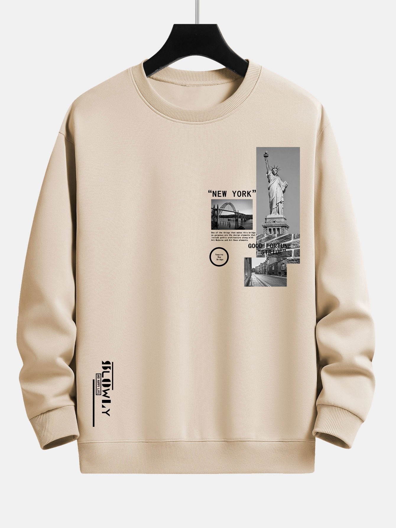 New York Architecture Print Relax Fit Sweatshirt