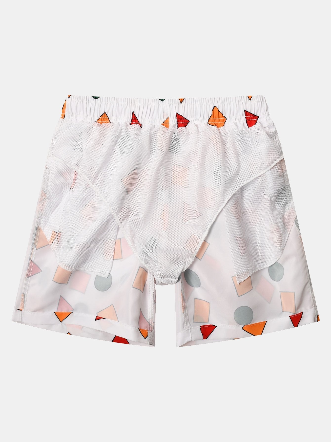 Geometry Print Swim Shorts