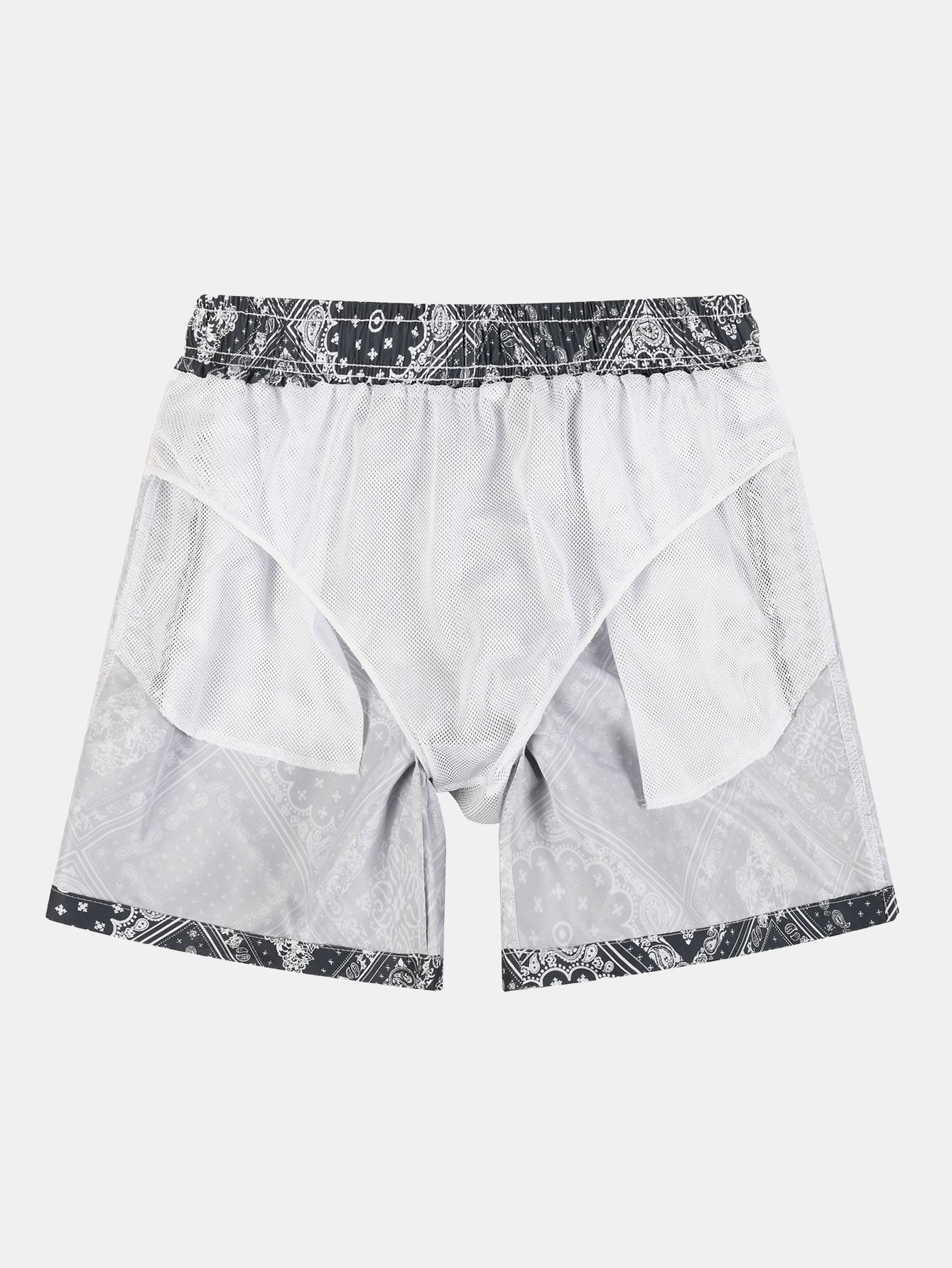 Paisley Bandana Print Swim Shorts