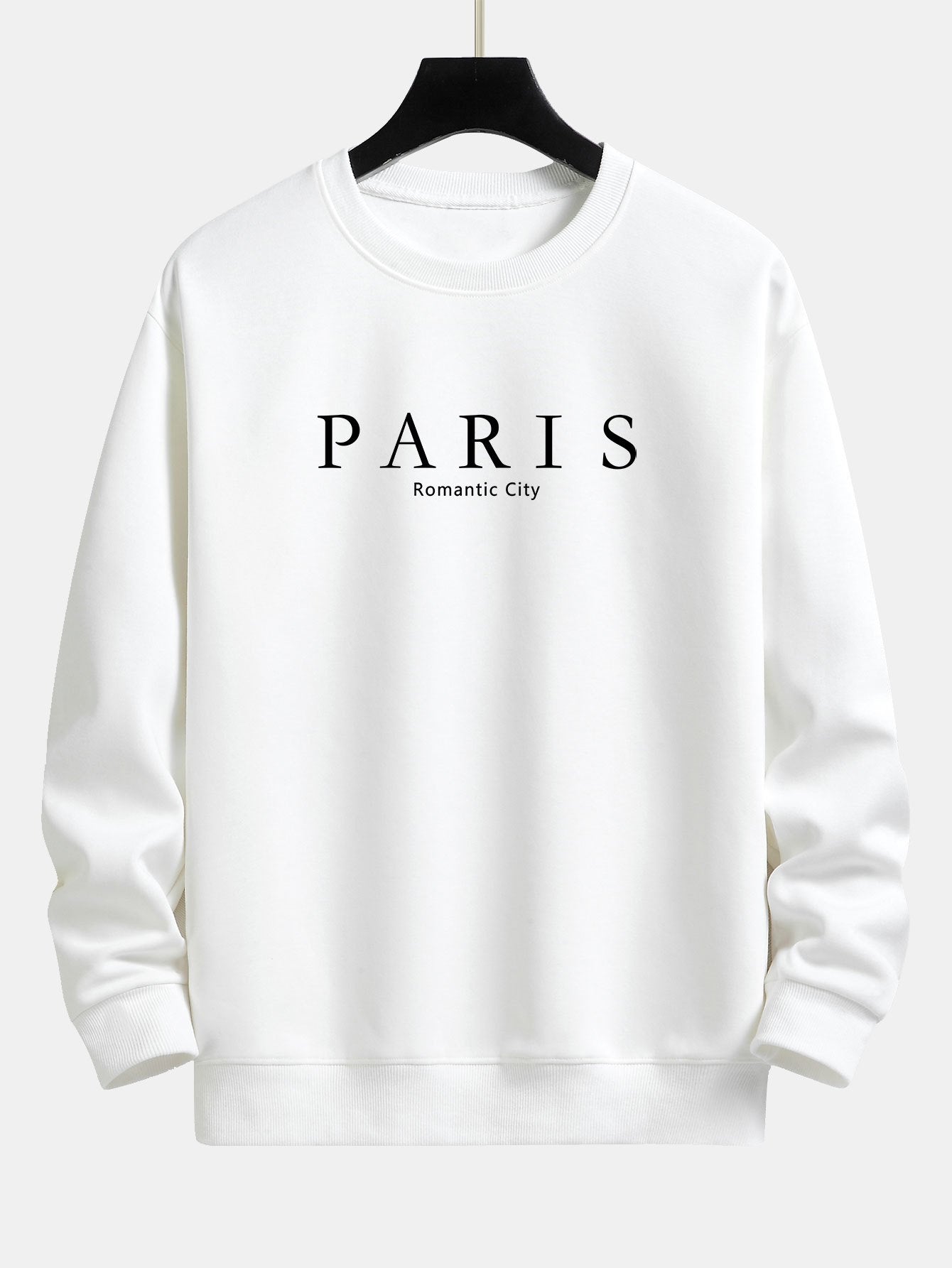 Paris Slogan Print Relax Fit Sweatshirt