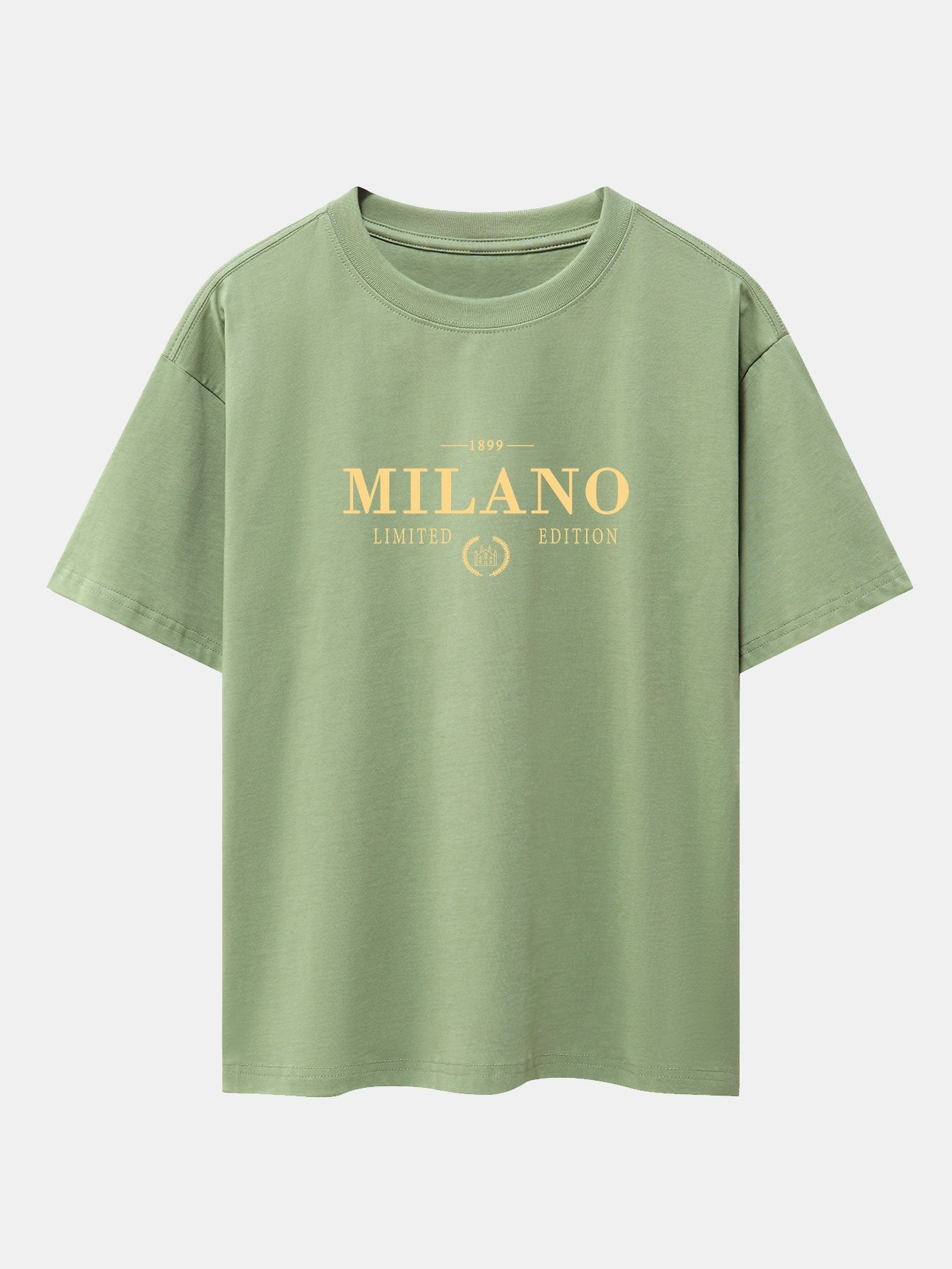 Milano Print Drop Shoulder Oversize T-Shirt