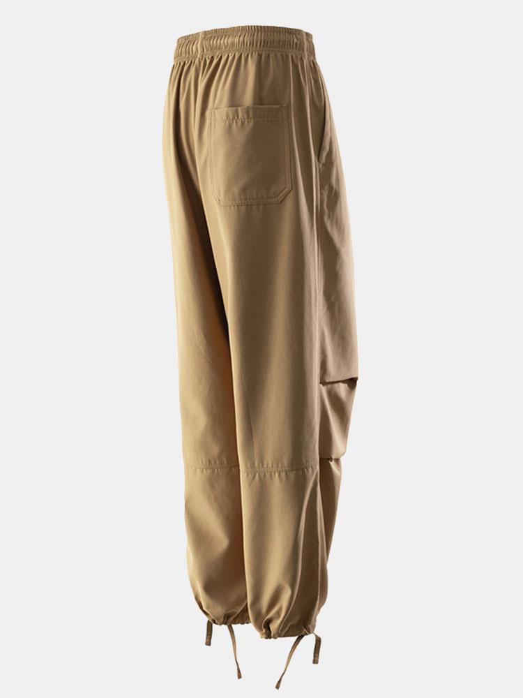 Solid Parachute Pants