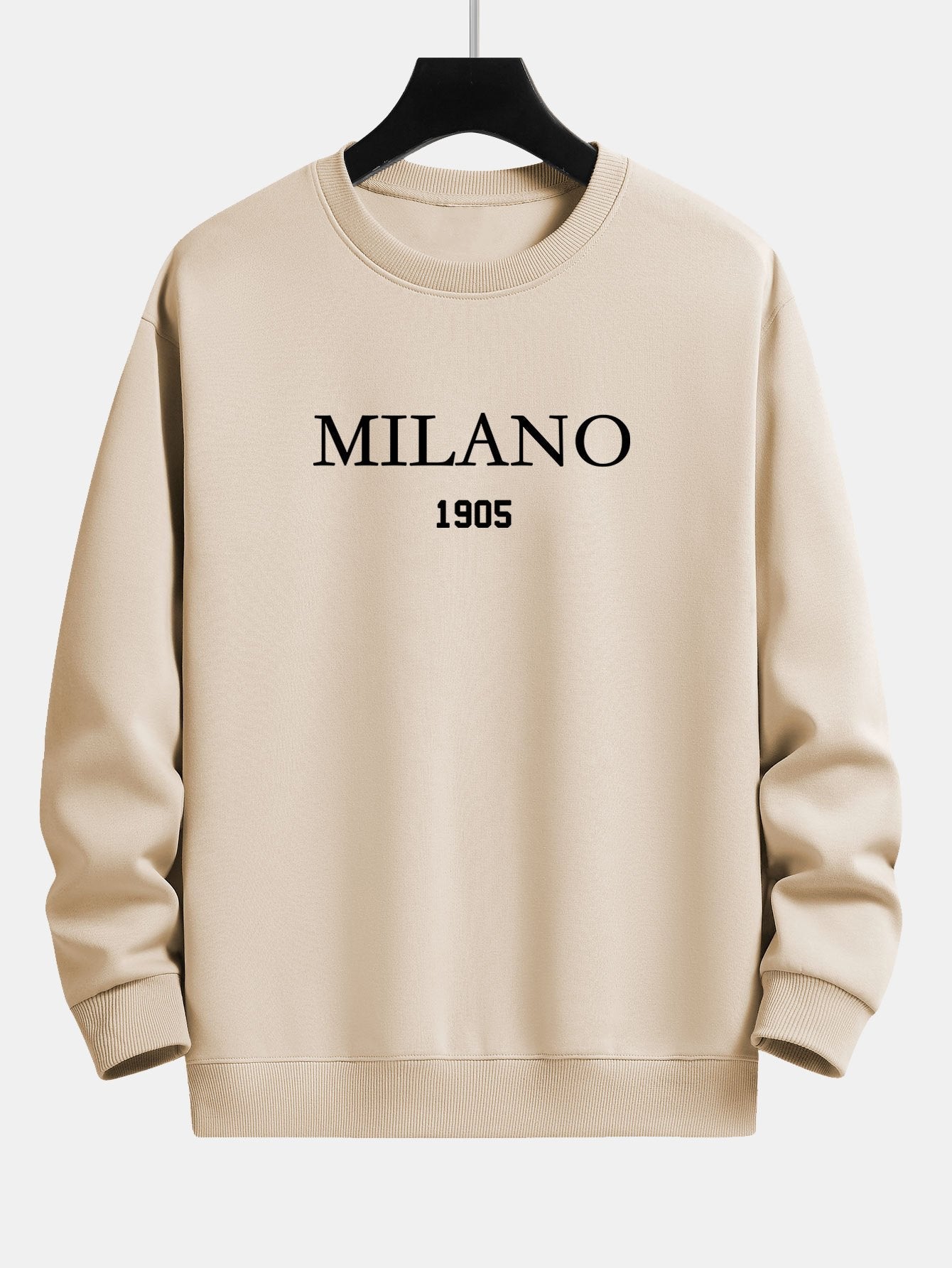 Sweat-shirt coupe décontractée à imprimé Milano