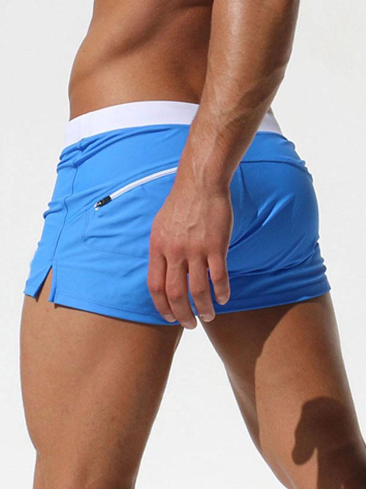 Swim Trunks With Back Zip Pocket